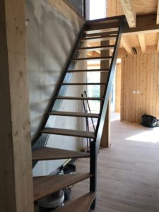 pose d'escalier