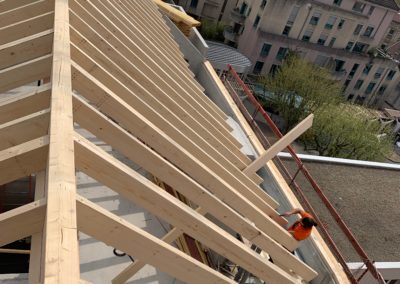 charpente traditionnelle Green Loft Grenoble
